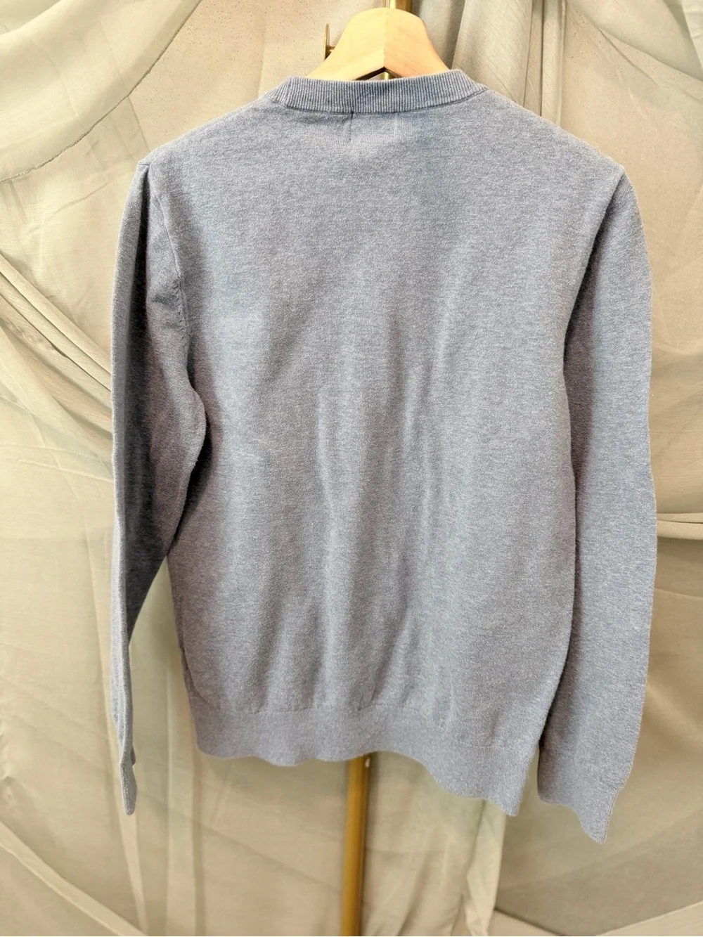 H&M Pale Blue-Gray Men's Crewneck Sweater